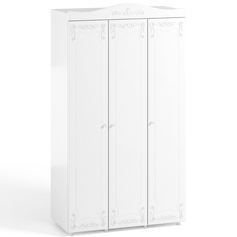 Шкаф 3х дверный Италия ИТ 53 ( гл.560) / Белое дерево