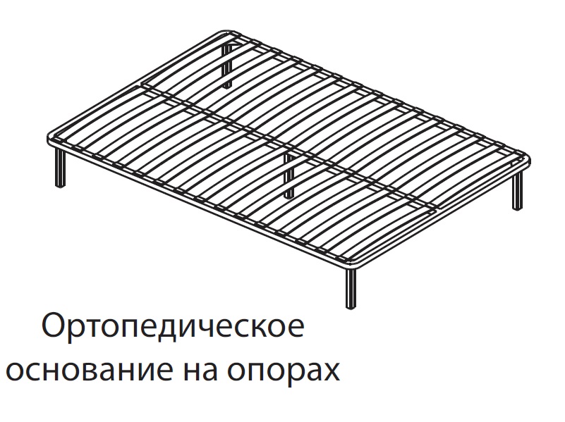 Кровать Ливорно ЛКР 1 (1600)  / Орех Донской